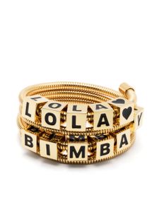 Bimba y Lola bracelet en spirale à logo dé - Or