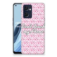 OPPO Reno 7 5G | Find X5 Lite Silicone-hoesje Flowers Pink DTMP - thumbnail