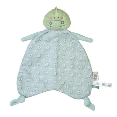 Saro Knuffeldoekje Krokodil Groen Junior 20 X 24 Cm