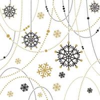 Duni servetten 33x33cm snow necklace zwart