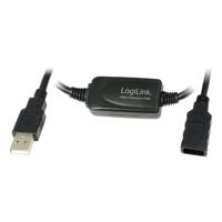 LogiLink UA0146 USB 2.0-kabel met repeater, 20 m, zwart