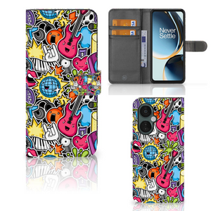 OnePlus Nord CE 3 Lite Wallet Case met Pasjes Punk Rock