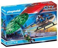 Playmobil City Action Politiehelikopter Parachute Achtervolging 70569