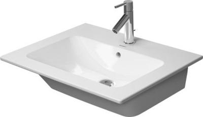 Duravit ME by Starck meubelwastafel met kraangat en overloop WonderGliss 18 x 63 x 49 cm, wit Duravit ME by Starck meubelwastafel met kraangat en overloop WonderGliss 18 x 63 x 49 cm, wit