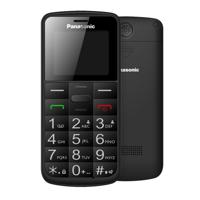 Panasonic KX-TU110 Senioren mobiele telefoon SOS-functie Zwart