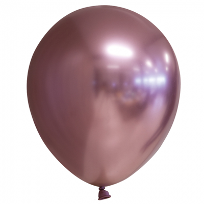 Chrome ballonnen rosé goud10 stuks