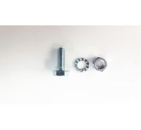 Bout m6X12 zeskant + veerring