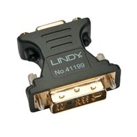 Lindy 41199 VGA DVI-I Zwart, Goud kabeladapter/verloopstukje - thumbnail