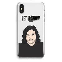 Let It Snow: iPhone XS Max Transparant Hoesje