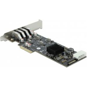 DeLOCK 89008 interfacekaart/-adapter Intern PCIe, SATA, USB 3.2 Gen 1 (3.1 Gen 1)