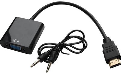 SCANPART   Aansluitadapter voor video - HDMI (M) naar HD-15 (VGA),