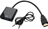 SCANPART   Aansluitadapter voor video - HDMI (M) naar HD-15 (VGA),