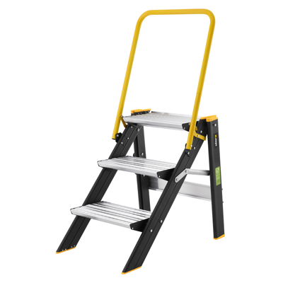 W.steps Inklapbare trap 5000R met beugel - 3 treden - WI808043 W.steps Inklapbare trap 5000R met beugel - 3 treden - WI808043