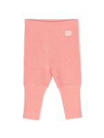 Gucci Kids logo-embroidered wool leggings - Rose