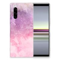 Hoesje maken Sony Xperia 5 Pink Purple Paint