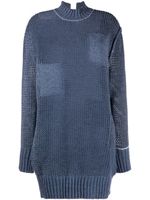 MM6 Maison Margiela pull à design patchwork - Bleu