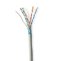 NEDIS Network Cable Roll | CAT6 | Solid | F/UTP | CCA | 50,0 m | Indoor | Rond | PVC | Grijs | Gift Box