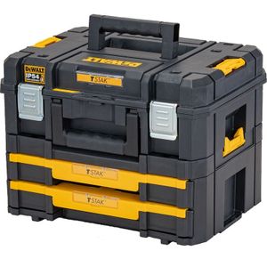 DeWalt DWST83395-1 | TSTAK-Box II | combokit gereedschapskoffer | twee ondiepe lades - DWST83395-1