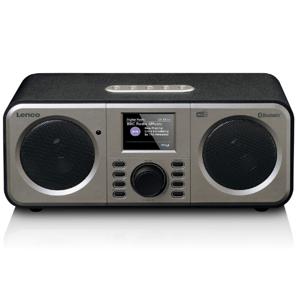 Lenco DAR-030 Radio DAB+, VHF (FM) Bluetooth Wekfunctie Zwart-grijs