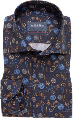 Ledȗb Heren Overhemd Navy Bloemen Print Oxford Widespread Modern Fit Ledȗb Heren Overhemd Navy Bloemen Print Oxford Widespread Modern Fit