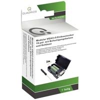 Quadrios 2010C254 VGA-connector, aantal rechte polen (num): 15 zwart 1 set