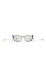 MISSONI EYEWEAR lunettes de soleil à monture rectangulaire - Blanc