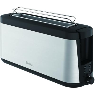 Tefal TL4308 broodrooster 2 snede(n) 1000 W Zwart, Roestvrijstaal Tefal TL4308 broodrooster 2 snede(n) 1000 W Zwart, Roestvrijstaal