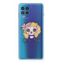 Silicone Back Case Motorola Moto G100 Boho Skull