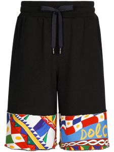 Dolce & Gabbana bermuda à motif abstrait - Noir