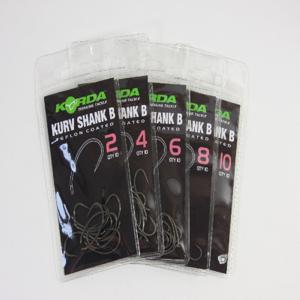 Korda Kurv Shank Barbless Haak Size 10, 10 st