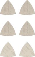 Bosch 6x EXPERT M480 schuurnetset (voor Verf op hout, Hardhout, Ø 93x93 mm, Korrel 2x80, 2x120, 2x180, Professional Accessoires Deltaschuurmachine)