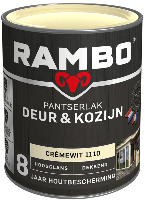 rambo pantserlak deur en kozijn hoogglans dekkend 1100 wit 0.75 ltr