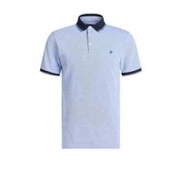 WE Fashion slim fit polo met contrastbies lavender blue