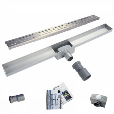 Mueller Basic douchedrain zonder flens 100x7cm Mueller Basic douchedrain zonder flens 100x7cm