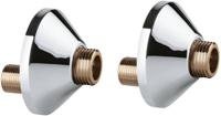 Grohe s-koppelingen met roset 3/8 inch.1/2 inch set a 2 stuks - thumbnail