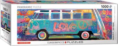 Samba Pa' Ti - Love Bus VW Panorama Puzzel 1000 Stukjes Samba Pa' Ti - Love Bus VW Panorama Puzzel 1000 Stukjes