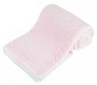 Soft Touch dekentje ster 75 x 100 cm polyester/sherpa roze