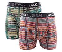 J&C heren boxer 2 pak 30058-XL