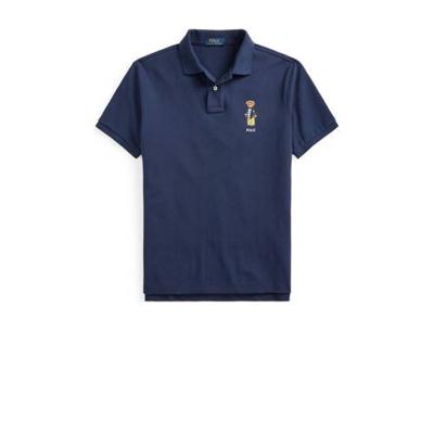 POLO Ralph Lauren slim fit polo donkerblauw