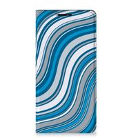 Motorola Edge 20 Pro Hoesje met Magneet Waves Blue - thumbnail