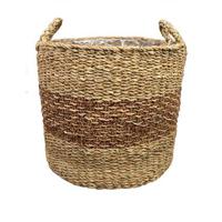 Ter Steege Plantenmand voor Binnen Zeegras Beige-Bruin D 33 cm H 31 cm - thumbnail