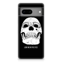 Silicone Back Case Google Pixel 7 Skull Eyes