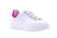 Nero Giardini Sneakers van leer met platform lente zomer 2024, Fuchsia wit., 36 EU