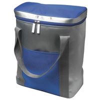 Koelbox/koeltas zilver/blauw 15 liter   - - thumbnail