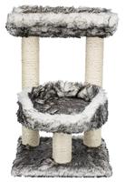 TRIXIE Isaba 44567 Isaba Krabpaal 62 cm in zwart/wit, kleine kattenboom met twee gezellige ligvlakken, comfortabel en stabiel