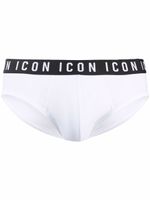 DSQUARED2 slip à bande logo Icon - Blanc