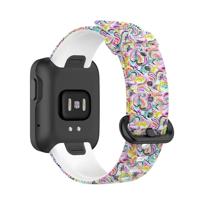 By Qubix - Siliconen band met print - Sierlijk design - Compatible met Xiaomi Mi Watch Lite/Redmi Watch - Compatible Xiaomi bandje