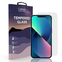 Lunso - Gehard Beschermglas - Full Cover Tempered Glass - Geschikt voor iPhone 13 Mini