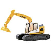 Minis by Lemke LC4267 N Bouwvoertuig Liebherr Compacte graafmachine op rupsbanden met schep - thumbnail