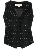 Michael Michael Kors Gilet met kristallen en V-hals - Zwart